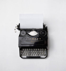 Typewriter for song writing