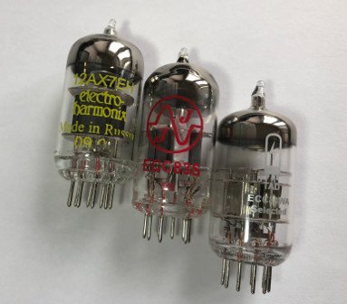 3 different 12AX7 tubes.