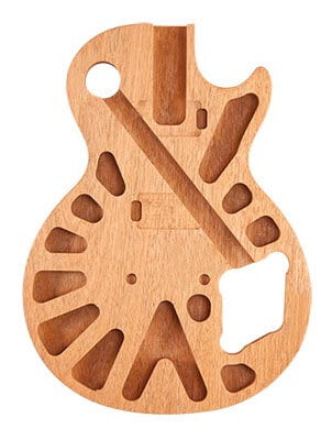 A chambered guitar body