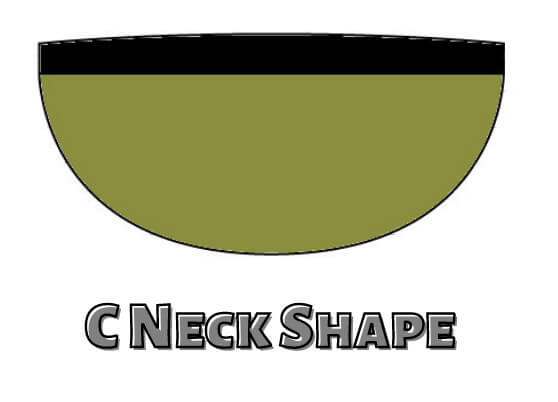 C Shape Guitar Neck Diagram.