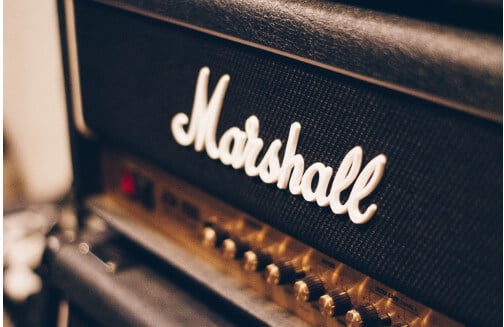 Marshall amplifier head.