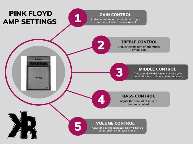 Pink Floyd Amp Setting Infographic