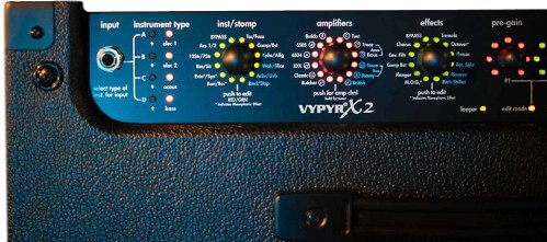 Peavey Vypry X2 Control layout.