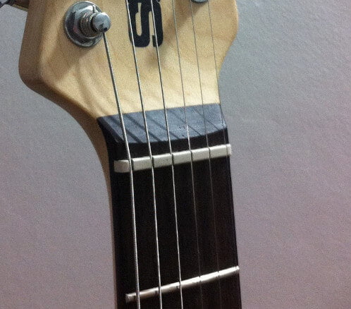 Guitar nut installed.