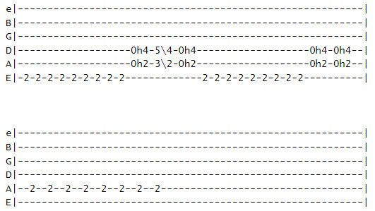 master of puppets pre-chorus tabs