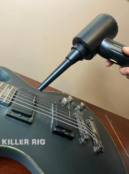 Cleaning Pickups with Compressed Air.