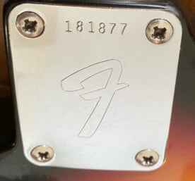 F Series Serial Number Plate