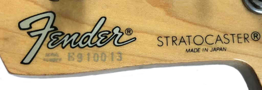 Fender Japan Serial Number