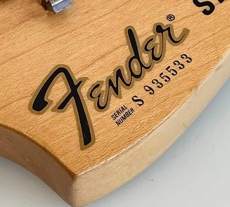 Fender S Serial Number
